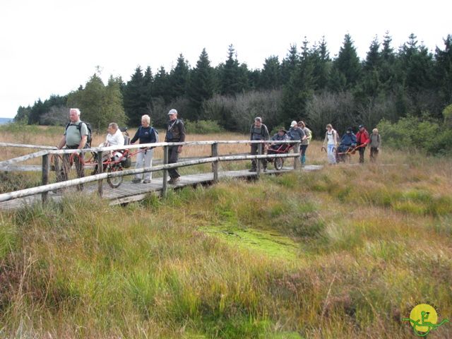 randonnée sportive avec joëlettes, Ovifat, 2012